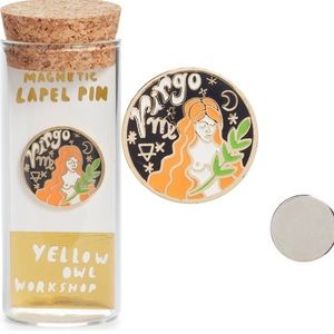 NWT Yellow Owl Workshop Virgo Magnetic Lapel Pin